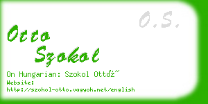 otto szokol business card